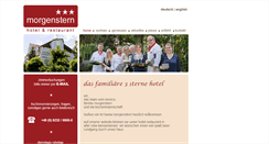 Desktop Screenshot of hotel-morgenstern.de