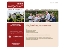 Tablet Screenshot of hotel-morgenstern.de